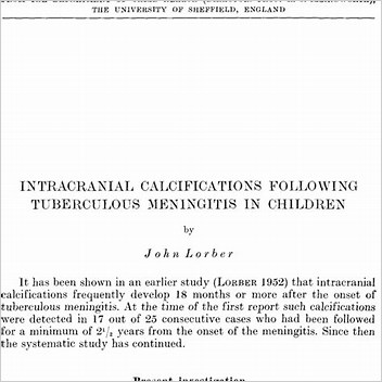 John Lorber 20thcentury English Medical Doctors