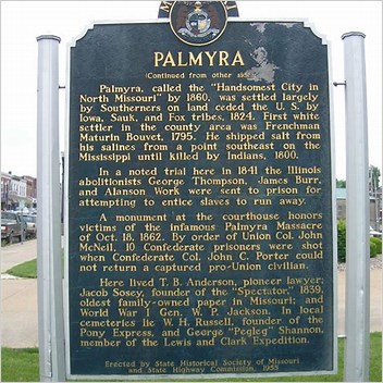 Palmyra Missouri History Of Palmyra Missouri